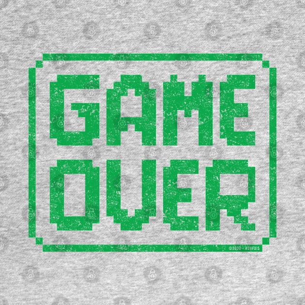 GAME OVER (Green Worn) by Roufxis